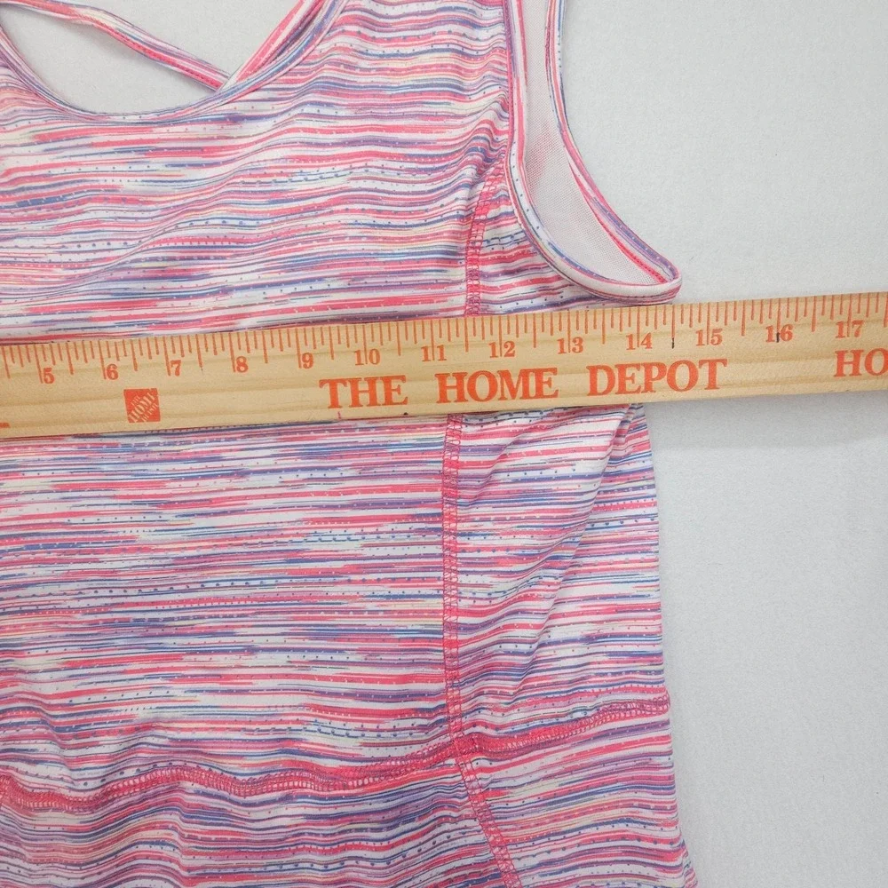 Zelos Athletic Dress Womens Small Pink Striped Built In Shorts Pickleball Tennis